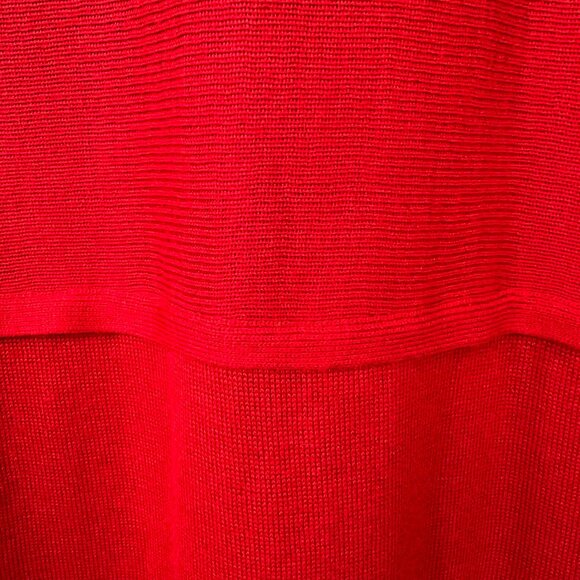 J. Jill Grace Wool Blend Red Sweater Tunic Top Size XL Holidays Christmas - Picture 6 of 10